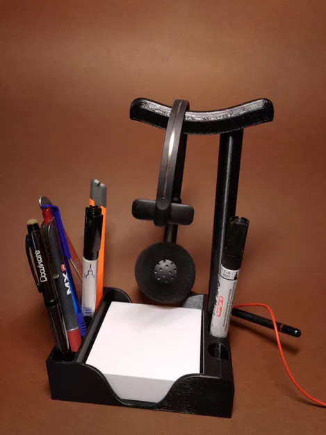 Bộ Tổ Chức Văn Phòng có Hộp Ghi Chú, Giá Đỡ Bút & Giá Đỡ Tai Nghe điều chỉnh được - Image 2