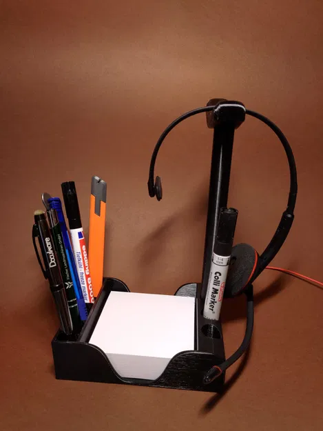 Bộ Tổ Chức Văn Phòng có Hộp Ghi Chú, Giá Đỡ Bút & Giá Đỡ Tai Nghe điều chỉnh được - Image 3