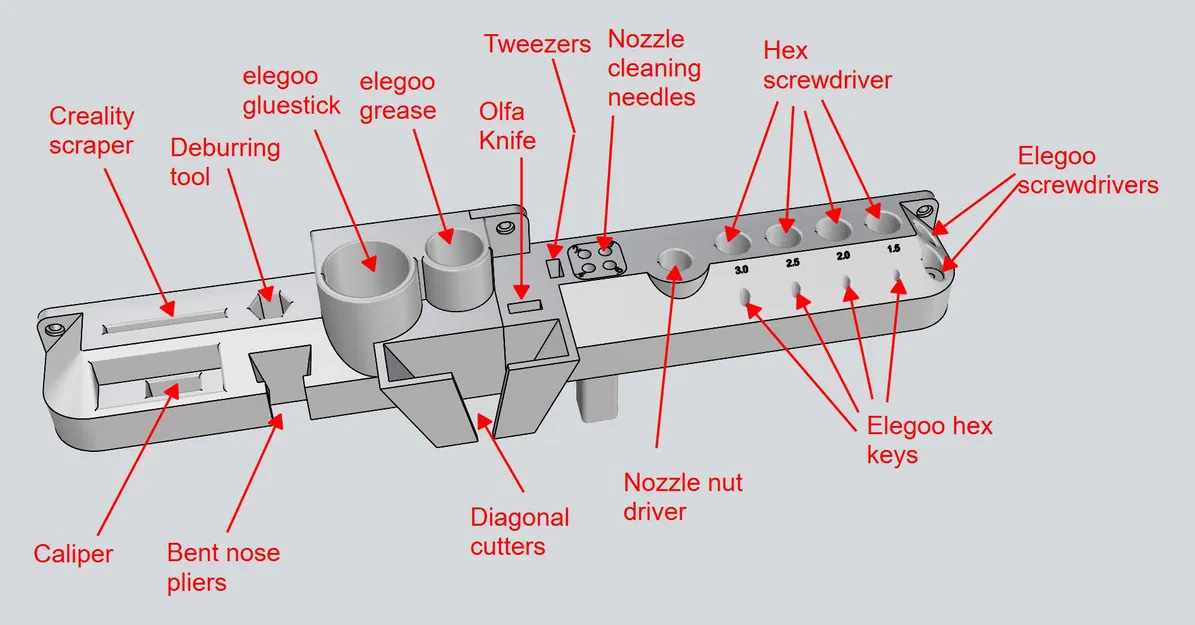 Thêm một khay dụng cụ cho Elegoo Centauri Carbon. - Image 1