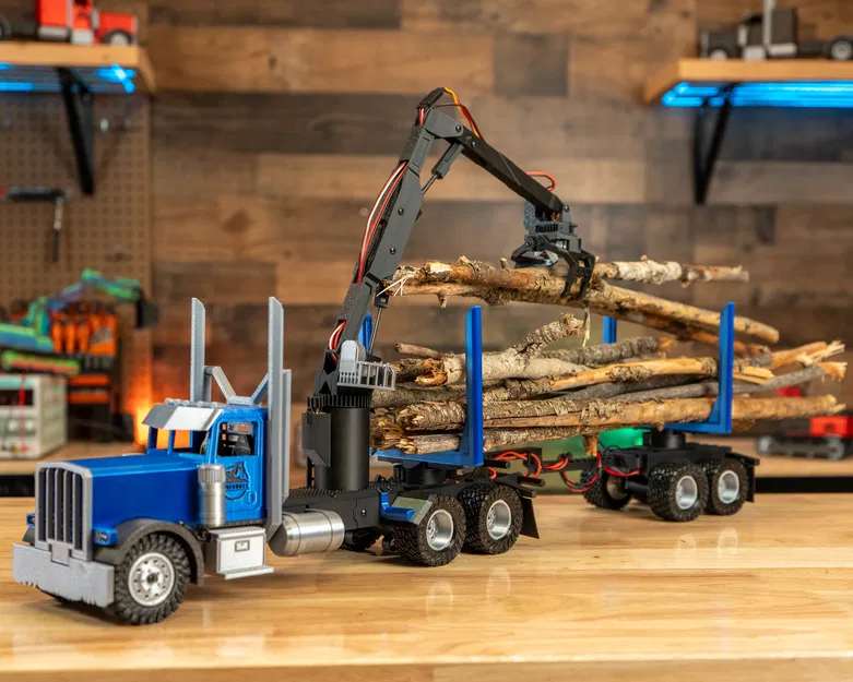 RC LogTruck In 3D Tự Chế - Image 7