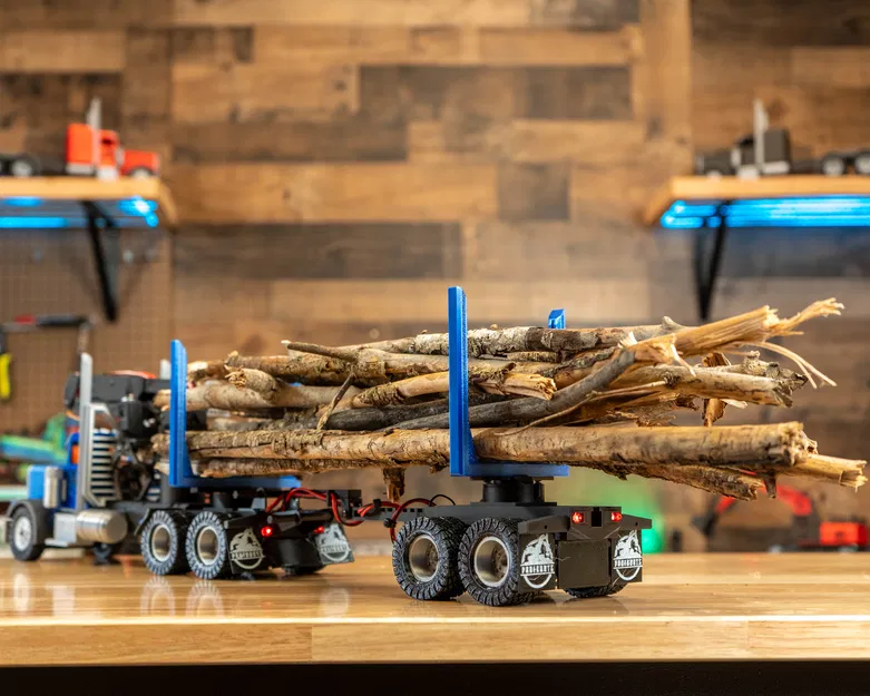 RC LogTruck In 3D Tự Chế - Image 8