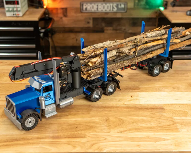 RC LogTruck In 3D Tự Chế - Image 9