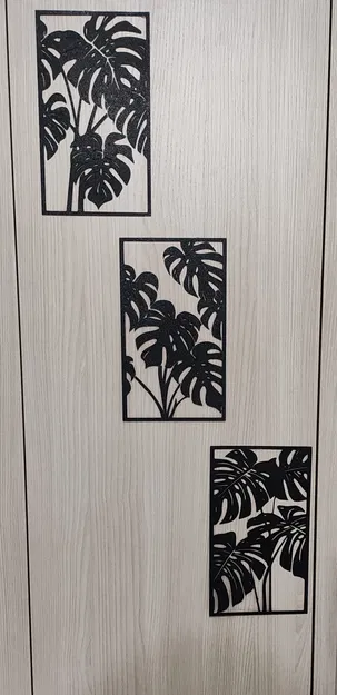 Tranh dán tường Monstera 2D trang trí nhà cửa - Image 2