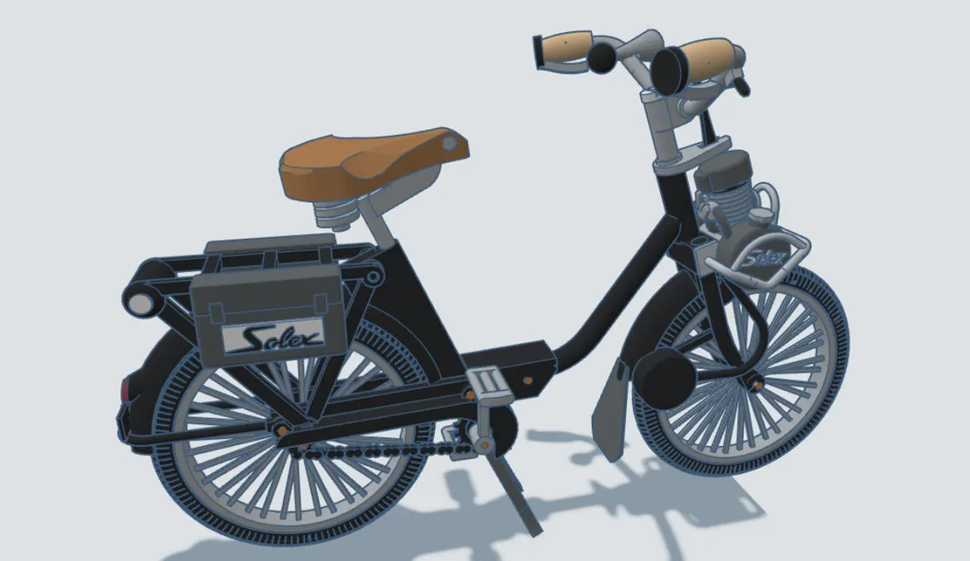 Mô hình Velo Solex 2200 1960 tỉ lệ 1:8 của Ed van der Heijden - Image 19