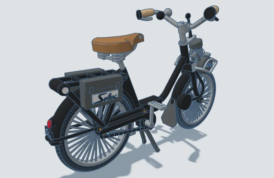 Mô hình Velo Solex 2200 1960 tỉ lệ 1:8 của Ed van der Heijden - Image 26