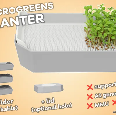 Bộ Trồng Rau Mầm / Giá Ươm Cải Xoong - Bộ Kit Bao Gồm Lưới Hạt, Giá Đỡ Xếp Chồng, Nắp Đậy + Hướng Dẫn