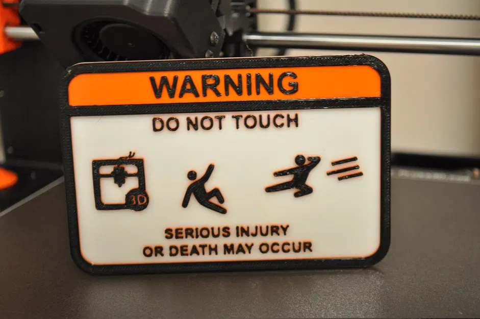 Biển Báo "Cấm Sờ!" Cho Máy In 3D - Image 1