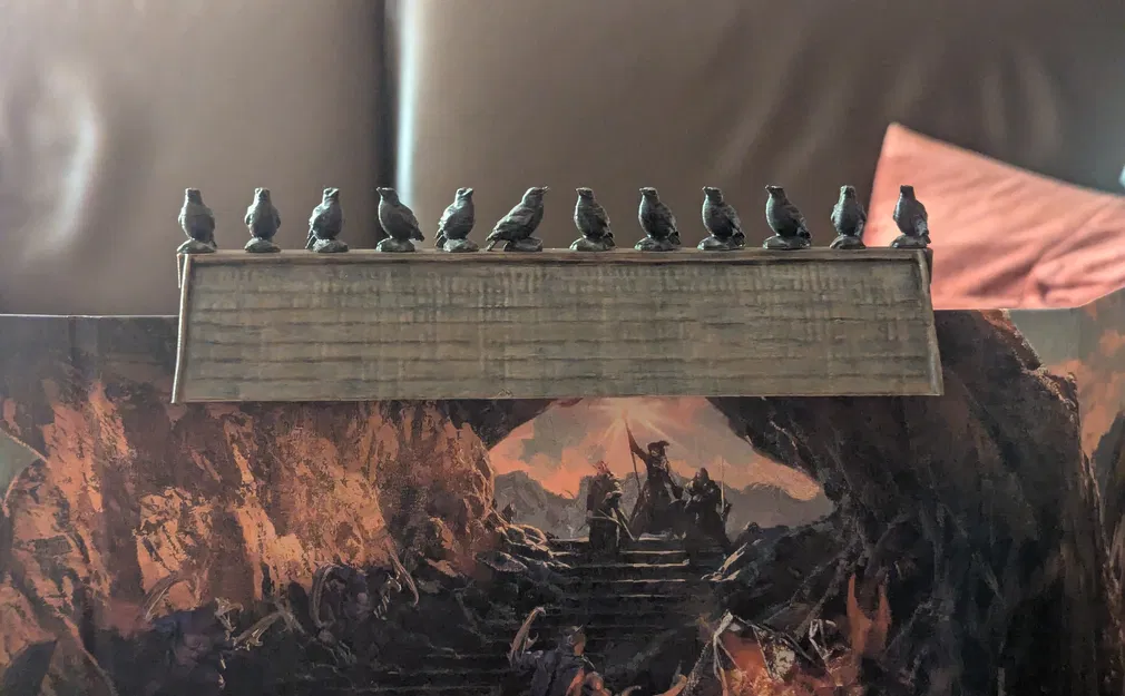 Daggerheart Fear Tracker - Quạ/Kền kền trên mái nhà - Nam châm - Image 1