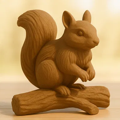 Mô hình Sóc 3D Lowpoly