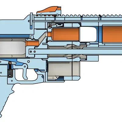 Shellfish - Súng Blaster Ổ Quay Tự Phóng Vỏ Đạn "Bựa"