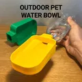 Chén Nước Ngoài Trời Cho Thú Cưng Có Gắn Chai Tiện Lợi - Thumbnail 1