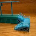 Cầu thang sân ga tàu H0, Bahnsteig Treppe Eisenbahnstation 1:87 - Thumbnail 4