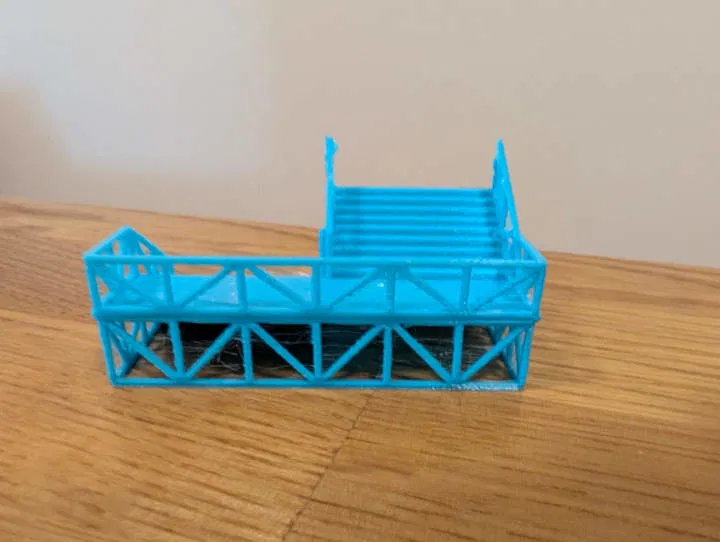 Cầu thang sân ga tàu H0, Bahnsteig Treppe Eisenbahnstation 1:87 - Image 5