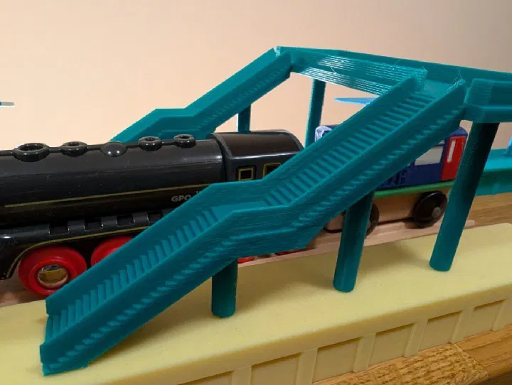 Cầu đi bộ cho Ga Tàu H0, Bahnsteig Eisenbahnstation 1:87 - Image 1