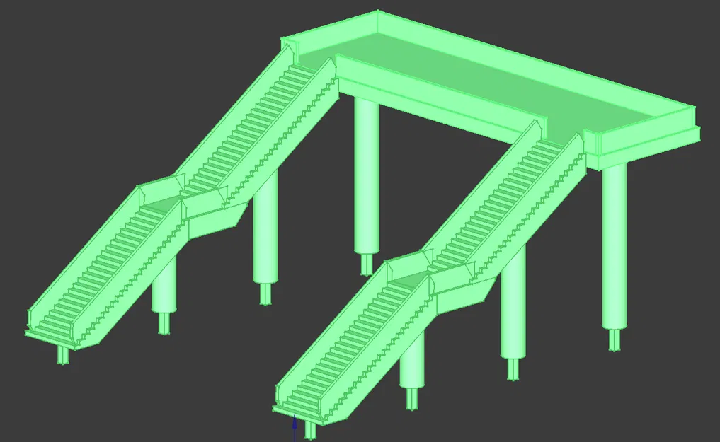 Cầu đi bộ cho Ga Tàu H0, Bahnsteig Eisenbahnstation 1:87 - Image 4