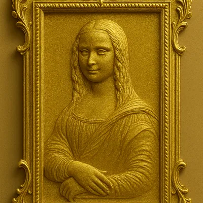 GoldenLisa – Phù Điêu Mona Lisa Vàng