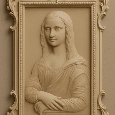 GoldenLisa – Phù Điêu Mona Lisa Vàng