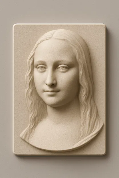 GoldenLisa – Phù Điêu Mona Lisa Vàng - Image 3