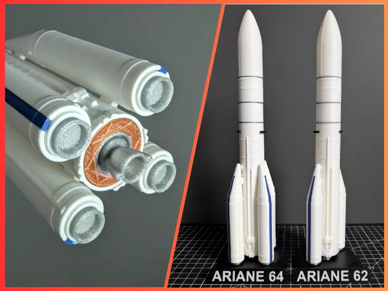 Mô hình tên lửa Ariane 6 tỷ lệ 1:200 - Image 1