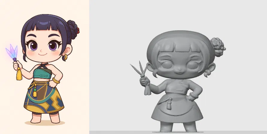 Mô Hình Zoey K-Pop Demon Hunters Kiểu Chibi - Image 1