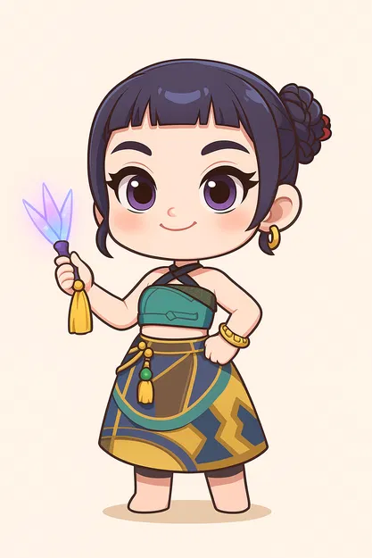 Mô Hình Zoey K-Pop Demon Hunters Kiểu Chibi - Image 2