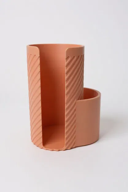 Hộp Đựng Bông Tẩy Trang & Tăm Bông Kiểu Dáng Hiện Đại Có Gân - Image 5