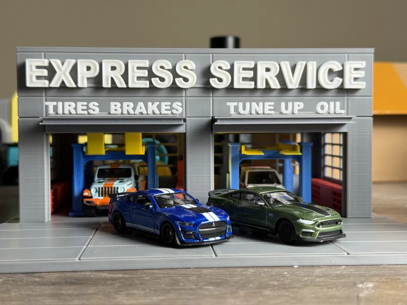 Mô hình nhà xe 2 cửa tỉ lệ 1:64 - Image 1