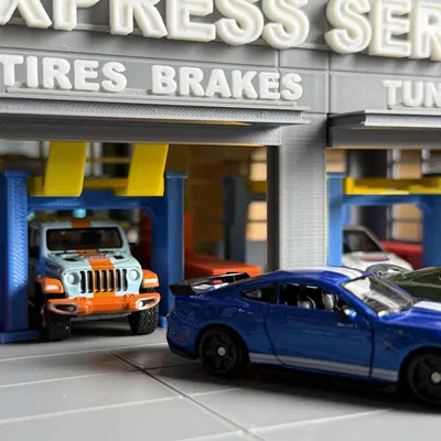 Mô hình nhà xe 2 cửa tỉ lệ 1:64