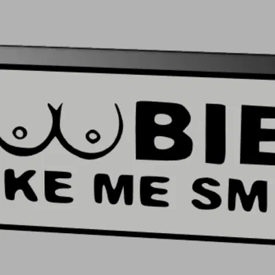 Mô hình "Boobies" - Biển "Boobies Make Me Smile"