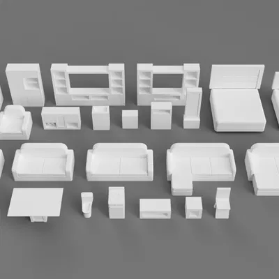 Bộ Nội Thất Mini Tỉ Lệ 1:100