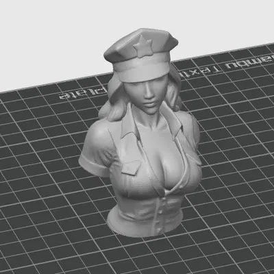 Figurine de femme policier
