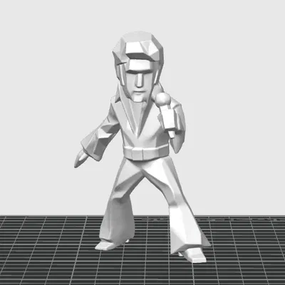 Mô hình Elvis Presley (Lowpoly)