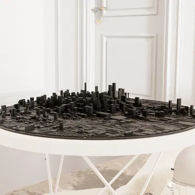 Bản đồ địa hình tròn Chicago – STL