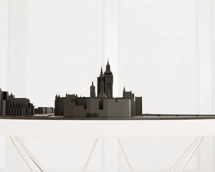 Bản Đồ Địa Hình Tròn Big Ben & Westminster - London STL - Image 4