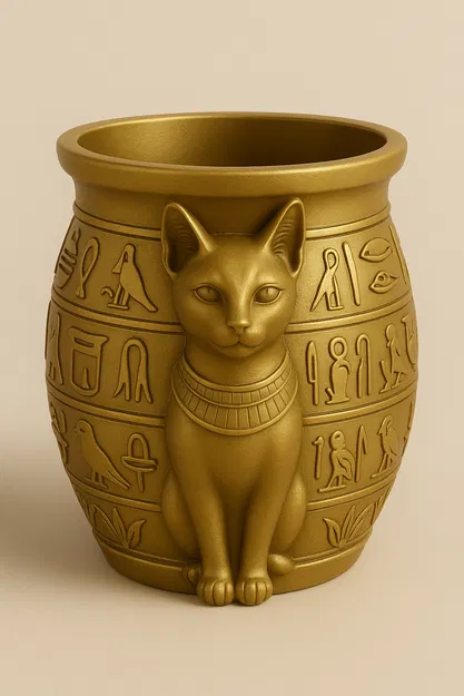 Chậu Cây Vệ Binh Sông Nile Bastet - Image 1