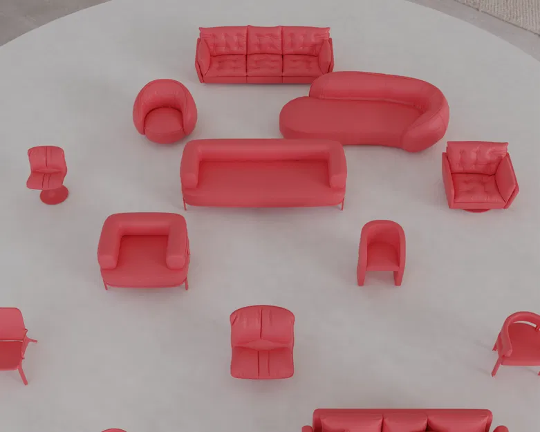 Gói STL Siêu Lớn Đồ Nội Thất Mini Hiện Đại 1 – Ghế, Sofa & Hơn Thế Nữa - Image 7