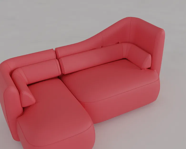 Mô Hình Thu Nhỏ Ghế Sofa & Ghế Ngồi Hiện Đại STL MegaPack 2 – Bernhardt & BoConcept - Image 4