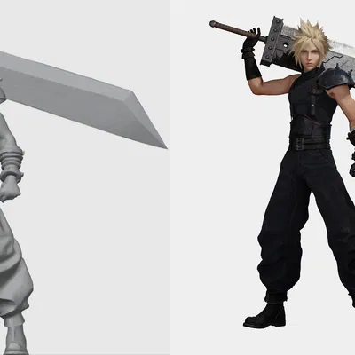 Mô Hình Cloud Strife - Final Fantasy
