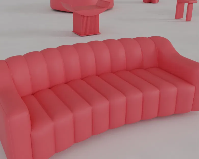 Bộ STL Nội Thất Thu Nhỏ Cổ Điển & Hiện Đại 4 – Sofa, Ghế, Bàn & Hơn Thế Nữa - Image 6