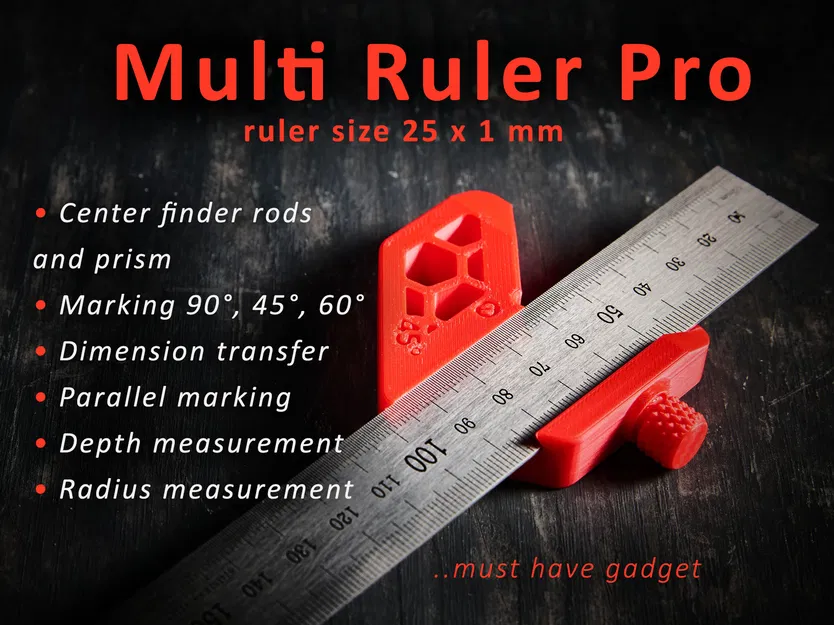 Multi Ruler Pro - Kẹp đa năng cho thước thép - Image 1