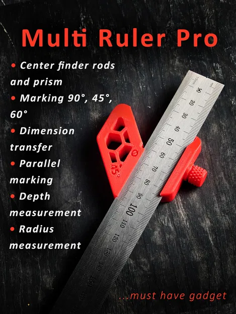 Multi Ruler Pro - Kẹp đa năng cho thước thép - Image 4