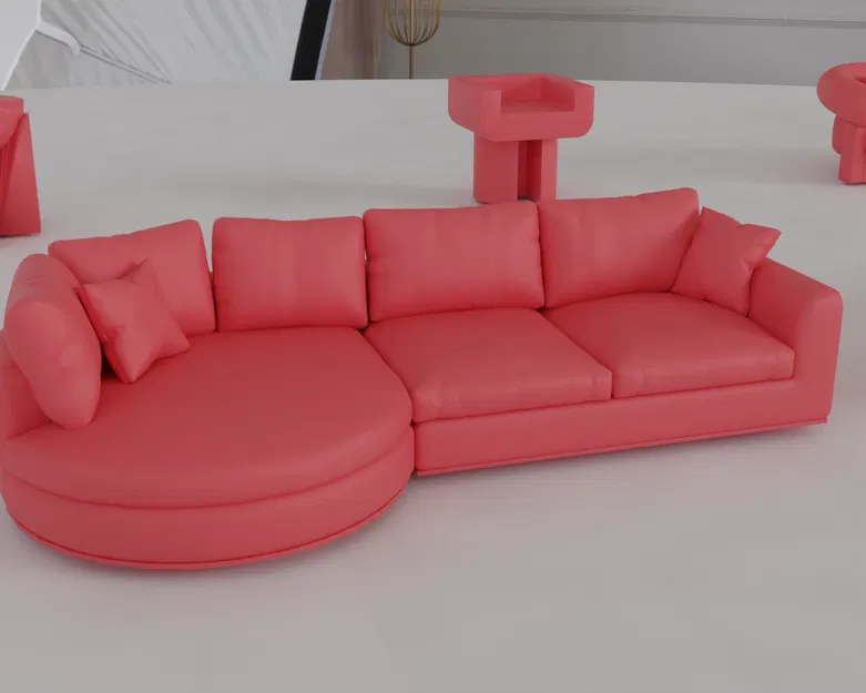 Bộ STL Nội Thất Thu Nhỏ Cổ Điển & Hiện Đại 4 – Sofa, Ghế, Bàn & Hơn Thế Nữa - Image 25