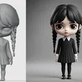 Mô hình Chibi Wednesday Addams - Thumbnail 1