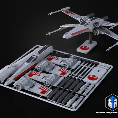 X-Wing Vehicle Kit Card - File In 3D