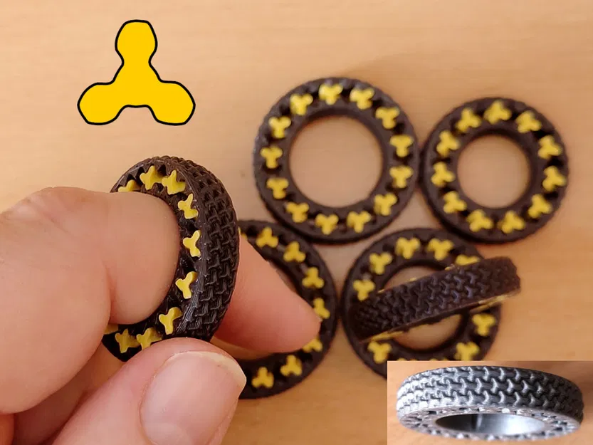 Vòng Bánh Răng Fidget V3 (3 Răng) - Image 1