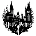Tranh tường 2D Lâu đài Hogwarts Harry Potter - Thumbnail 1