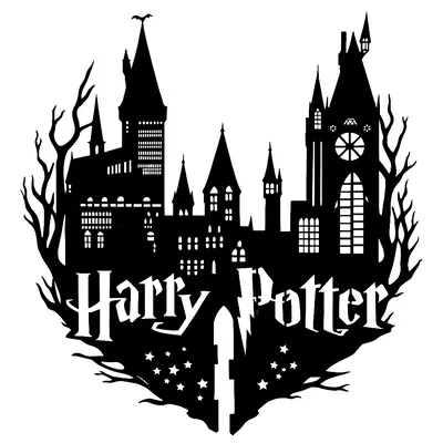 Tranh tường 2D Lâu đài Hogwarts Harry Potter