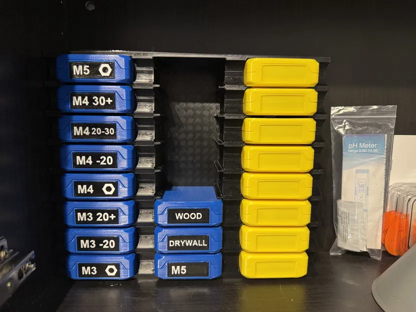 Giá treo tường đựng hộp ốc vít hoặc linh kiện nhỏ - Image 1