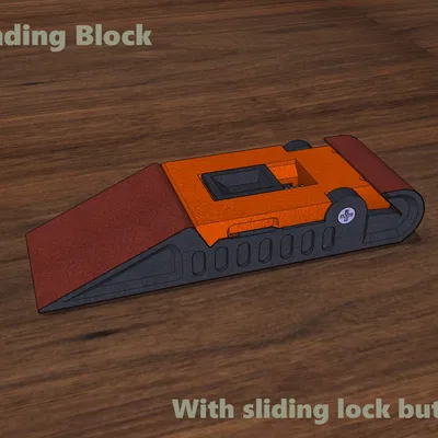 Khối Chà Nhám — Có Nút Khóa Trượt