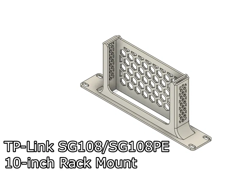 Giá đỡ rack 10 inch cho TP-Link TL-SG108 | TL-SG108PE | TL-SF1006P - Image 1